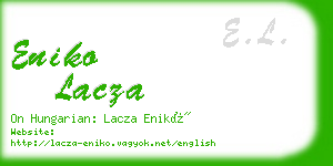 eniko lacza business card